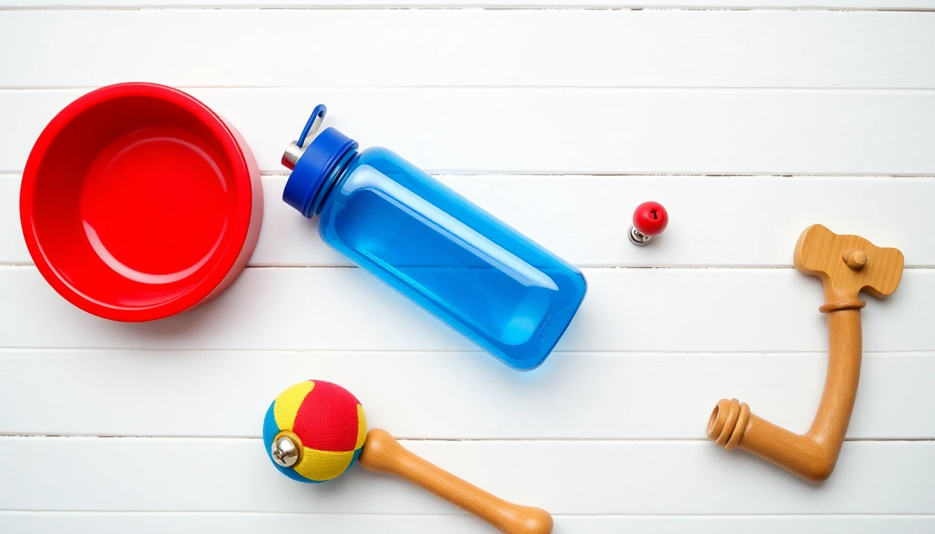 Acessórios para animais, como bebedouros e comedouros